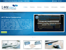 Tablet Screenshot of lm-ambiental.com.br